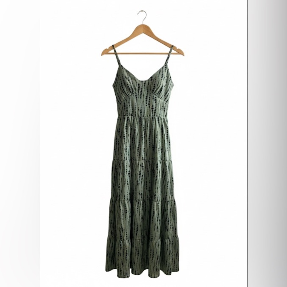 SHEIN Green Strappy Maxi Dress